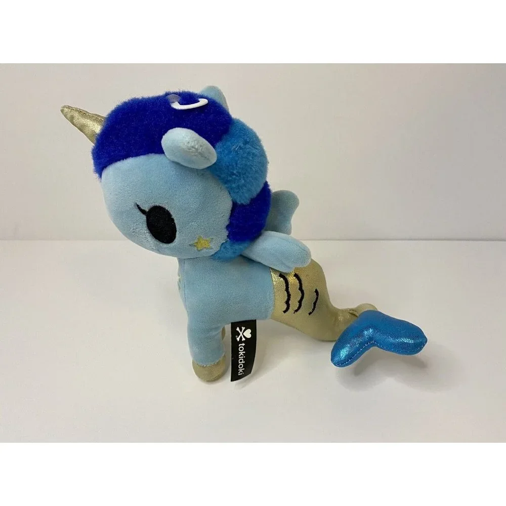 Tokidoki 7” CORSICA MERMICORNO Plush Blue & Gold‎ Unicorn Mermaid Aurora World